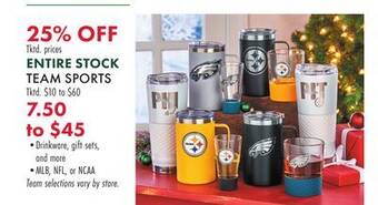Boscov's Team sports offer