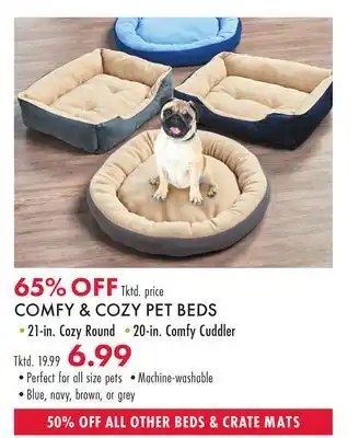 Boscov's Comfy & cozy pet beds offer