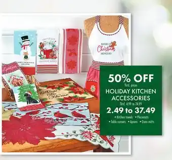 Boscov's Holiday kitchen accessories offer
