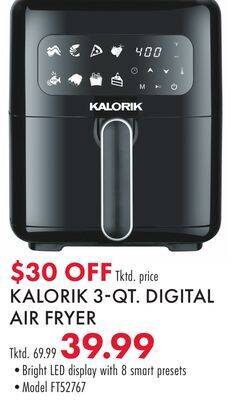 Boscov's Kalorik 3-qt. digital air fryer offer