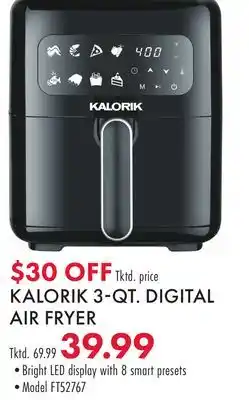 Boscov's Kalorik 3-qt. digital air fryer offer