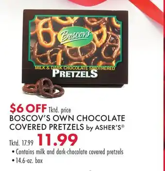 Boscov's Boscov's own chocolate covered pretzels by asher's offer