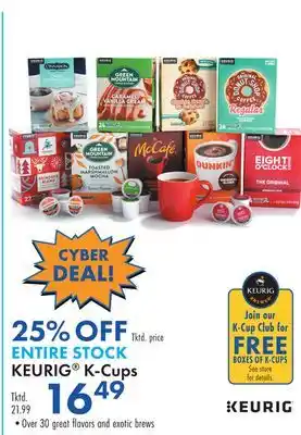 Boscov's Keurig k-cups offer