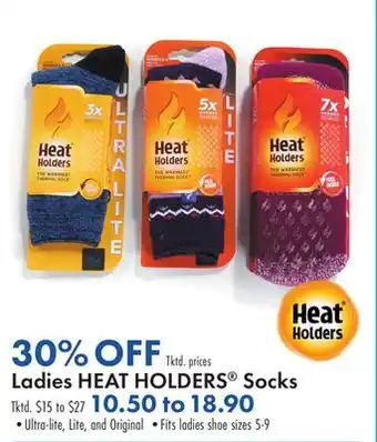 Boscov's Ladies heat holders socks offer