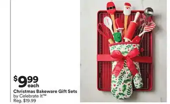 Michaels Christmas bakeware gift sets by celebrate it offer