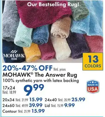 Boscov's Mohawk the answer rug offer