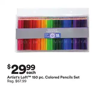 Michaels Artist's loft 150 pc. colored pencils set offer