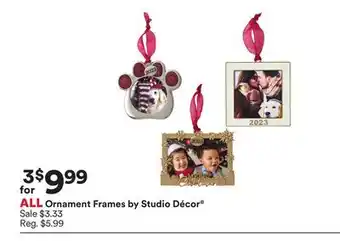 Michaels All ornament frames by studio décor offer