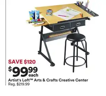 Michaels Artist's loft arts & crafts creative center offer