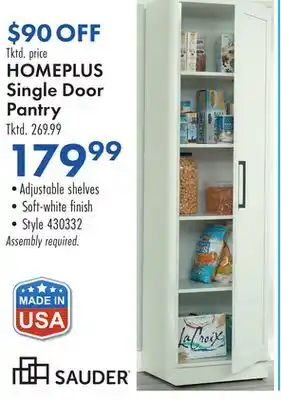 Boscov's Homeplus single door pantry offer