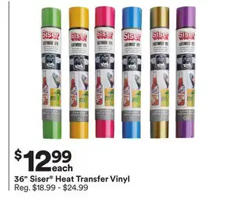 Michaels 36 siser heat transfer vinyl offer