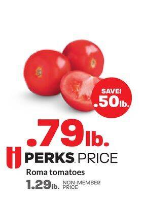 Hy-Vee Roma tomatoes offer
