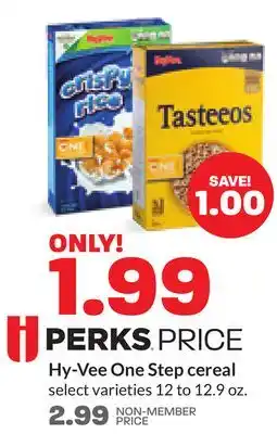 Hy-Vee Hy-vee one step cereal offer
