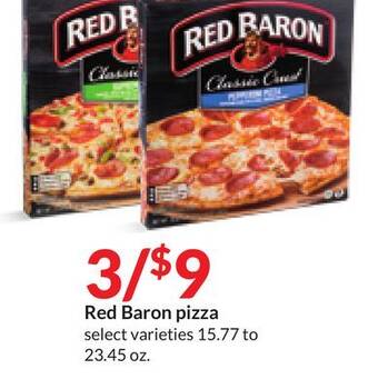 Hy-Vee Red baron pizza offer