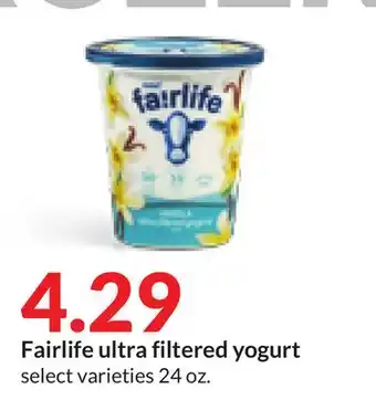 Hy-Vee Fairlife ultra filtered yogurt offer