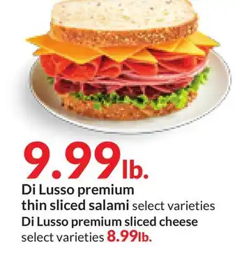 Hy-Vee Di lusso premium thin sliced salami offer