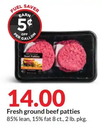 Hy-Vee Fresh ground beef patties offer