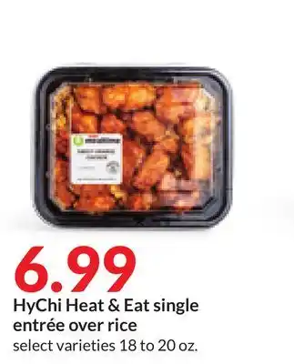 Hy-Vee Hychi heat & eat single entrée over rice offer