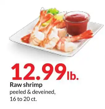 Hy-Vee Raw shrimp offer