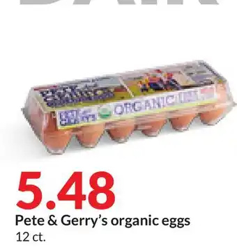Hy-Vee Pete & gerry's organic eggs offer
