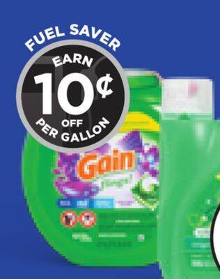 Hy-Vee Gain flings! 60 ct. or gain laundry detergent 154 fl. oz offer