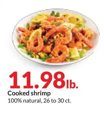 Hy-Vee Cooked shrimp offer