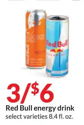 Hy-Vee Red bull energy drink offer