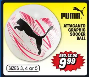 Big 5 Puma attacanto graphic soccer ball offer