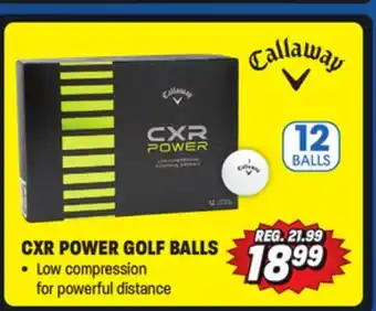 Big 5 Callaway cxr power golf balls - 1-dozen offer