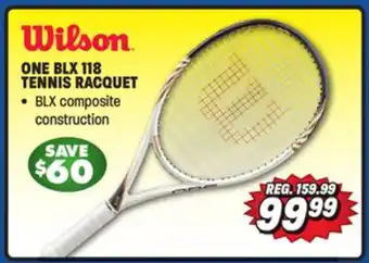 Big 5 Wilson one blx 118 tennis racquet offer