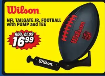 Big 5 Wilson nfl tailgate jr. football with pump and tee offer