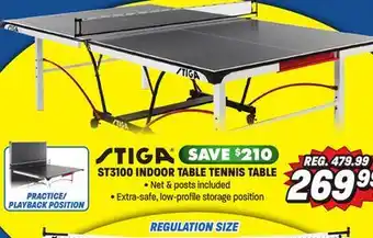Big 5 Stiga st3100 indoor table tennis table offer