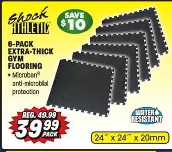 Big 5 Shock athletic extra-thick gym flooring - 6-pack offer