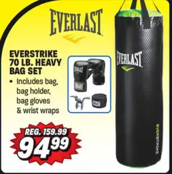 Big 5 Everlast 70-lb. everstrike heavy bag kit offer