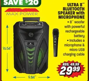 Big 5 Max power ultra 8 bluetooth speaker with microphone offer
