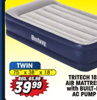 Big 5 Bestway tritech air mattress twin 18 with built-in ac pump offer