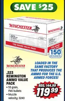 Big 5 Winchester .223 remington ammo value pack - 150 rounds offer