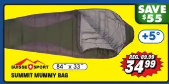 Big 5 Suisse sport summit +5° mummy bag offer