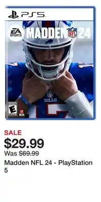 Game Stop Madden nfl 24 - playstation 5 offer