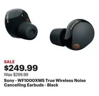 Best Buy Sony - wf1000xm5 true wireless noise cancelling earbuds - black offer