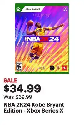 Best Buy Nba 2k24 kobe bryant edition - xbox series x offer