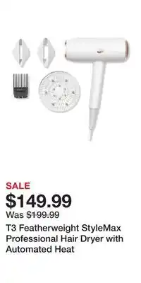Ulta Beauty T3 featherweight stylemax professional hair dryer with automated heat offer