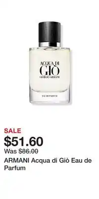 Ulta Beauty Armani acqua di giò eau de parfum offer