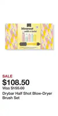 Ulta Beauty Drybar half shot blow-dryer brush set offer
