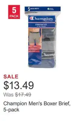 Costco Champion men's boxer brief, 5-pack offer
