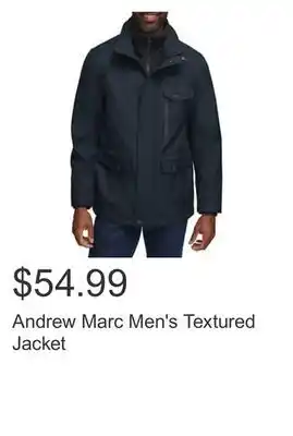 Costco Andrew marc men's textured jacket offer