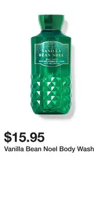 Bath & Body Works Vanilla bean noel body wash offer