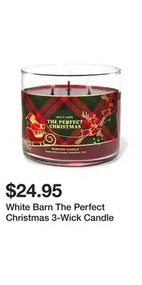 Bath & Body Works White barn the perfect christmas 3-wick candle offer