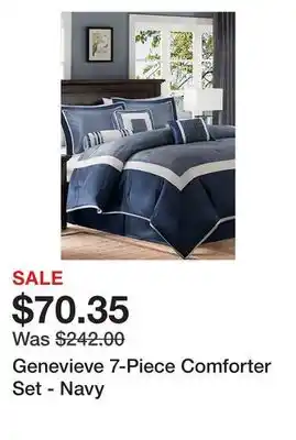 Belk Genevieve 7-piece comforter set - navy offer