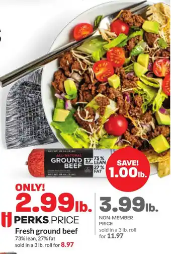 Hy-Vee Fresh ground beef offer